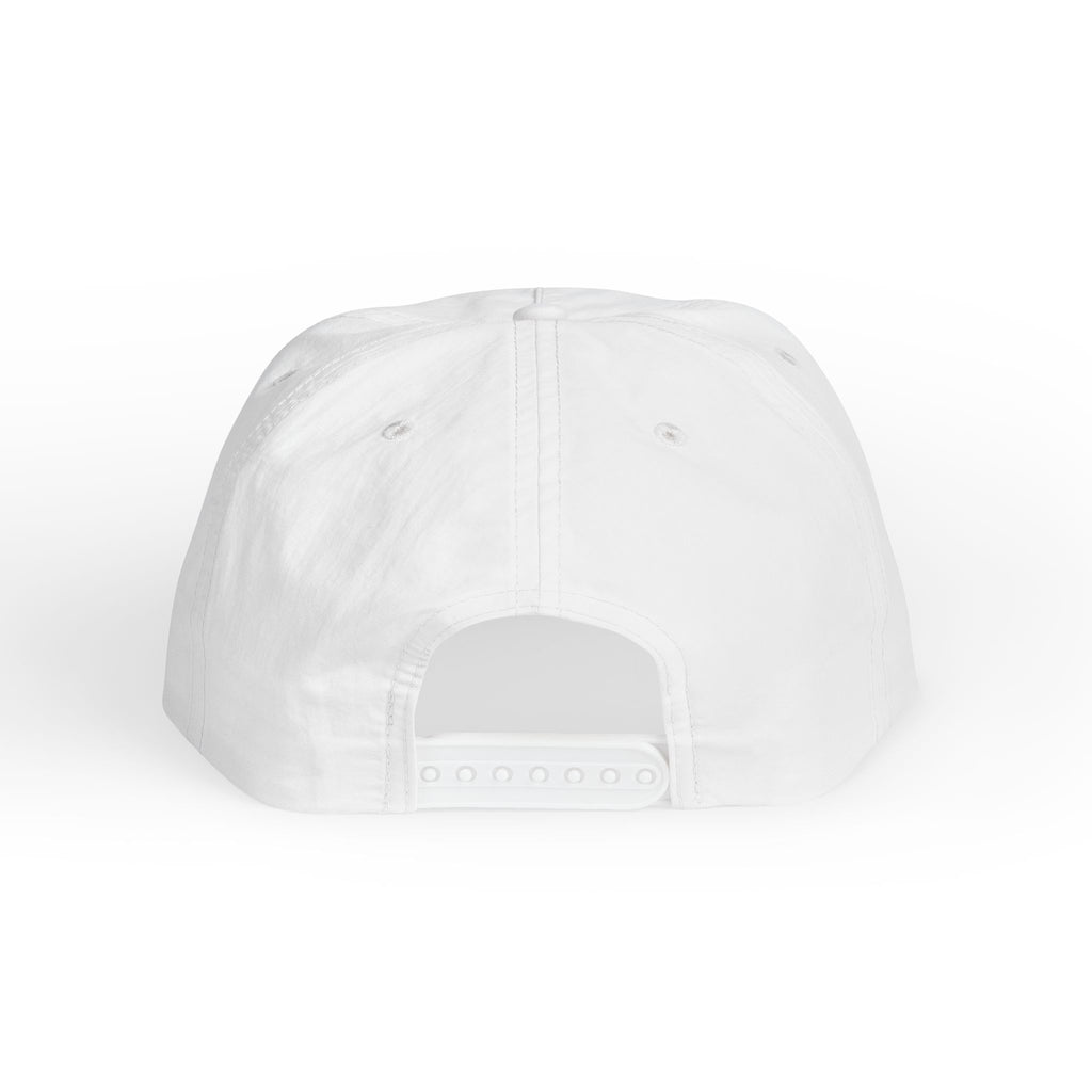 Casquette « Off Duty Surf » décontractée blanche brodée, style « dad hat » pour la plage et les vacances