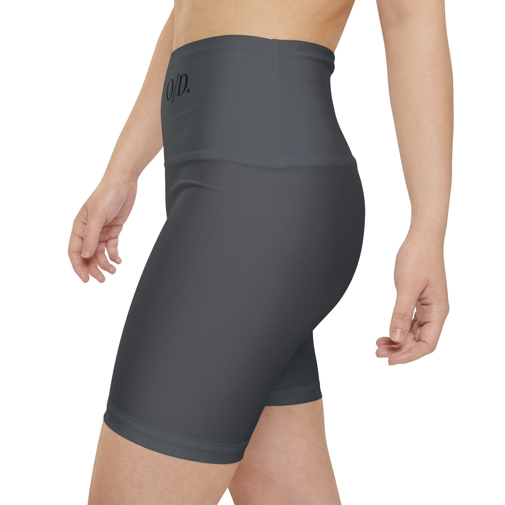 Women's Performance Workout Shorts — O/D. Logo Athletic Biker Shorts
