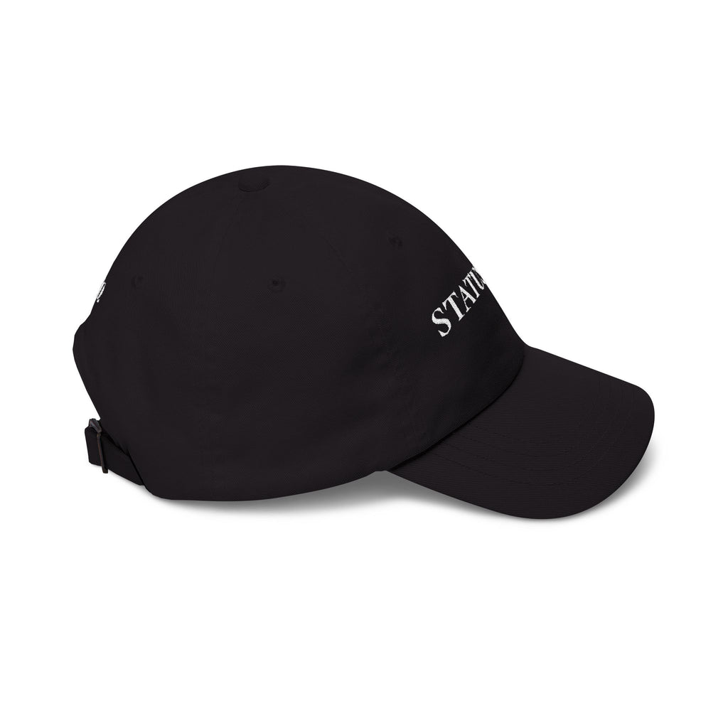 Black Dad Cap "STATUS OFF." Embroidered