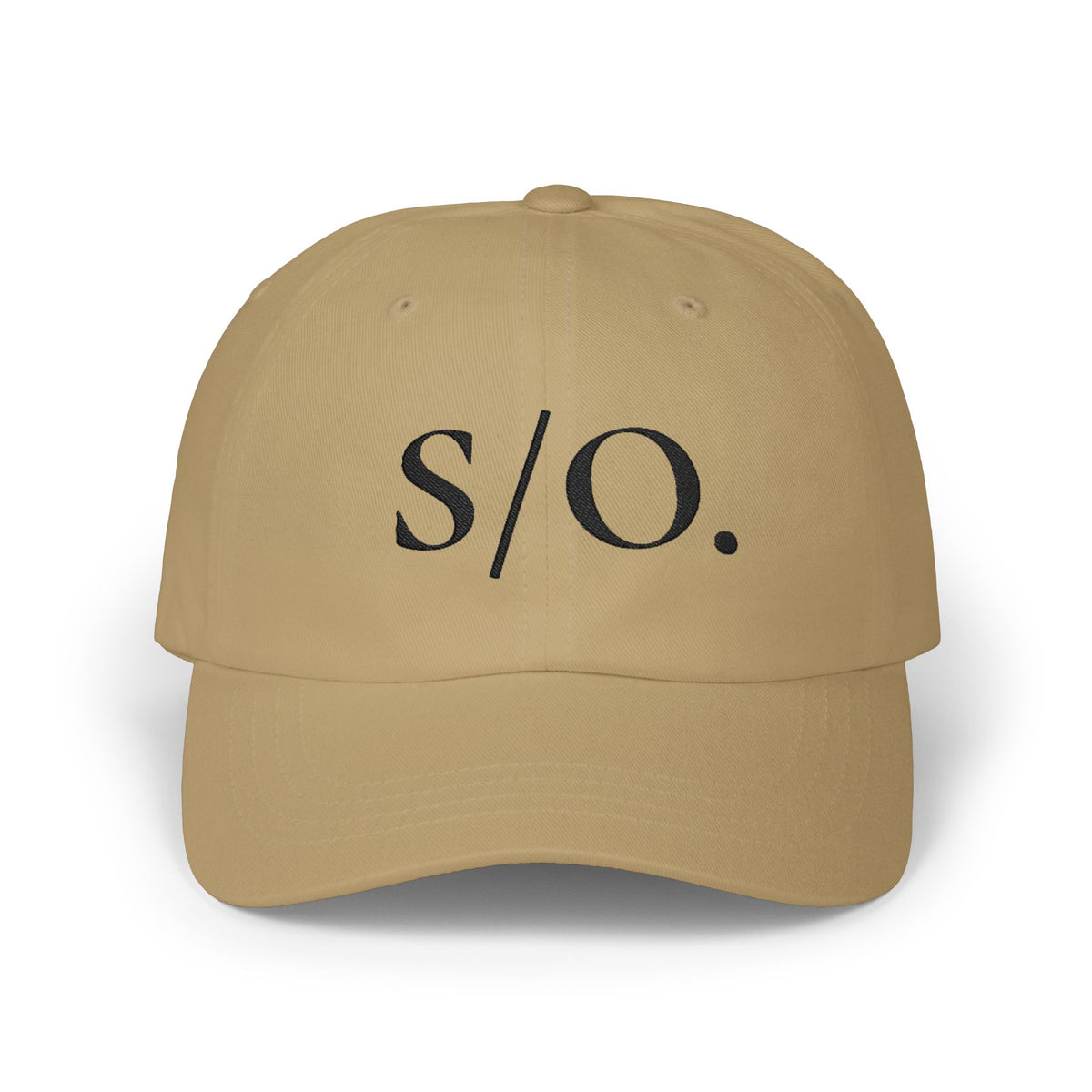 "O/D." Logo Dad Cap, bestickte, lässige Baseballkappe