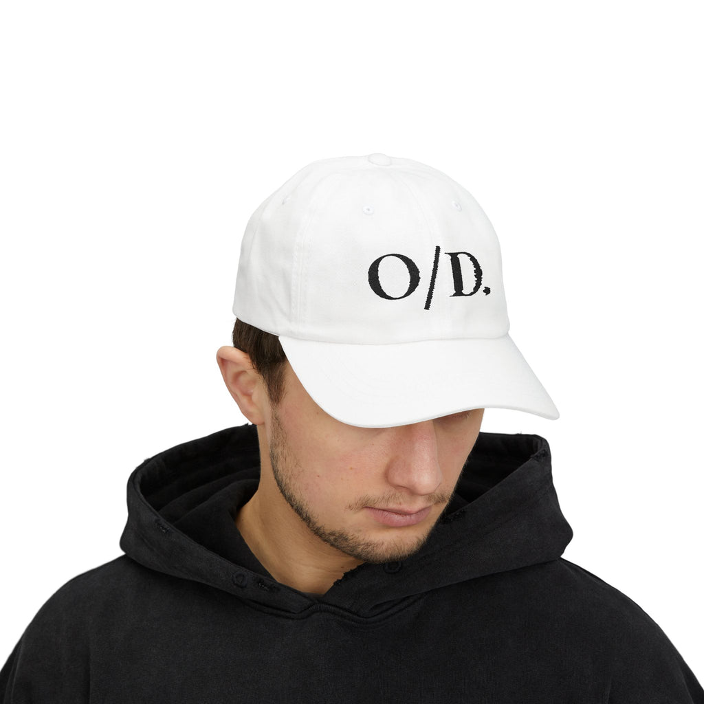 ロゴ ダッドキャップ "O/D." 刺繍入りリラックスベースボールキャップ