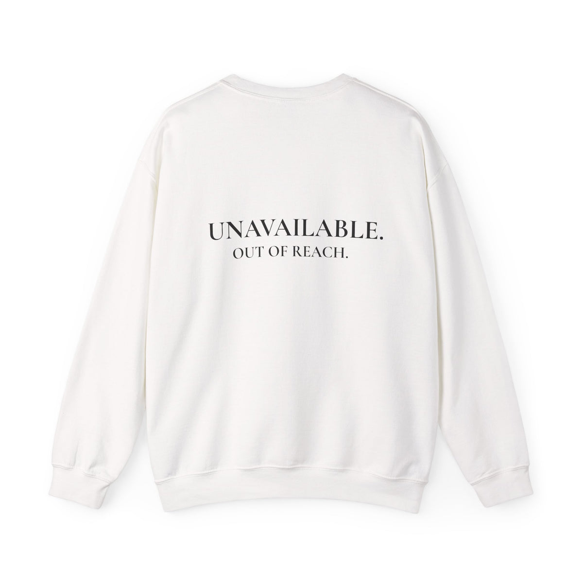Herren-Sweatshirt mit Rundhalsausschnitt "Nicht verfügbar. Außer Reichweite."