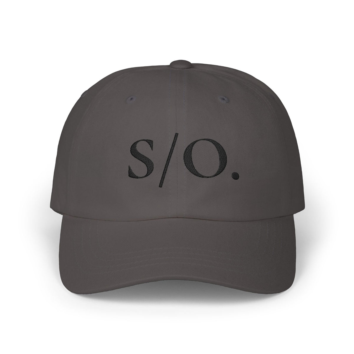 "O/D." Logo Dad Cap, bestickte, lässige Baseballkappe