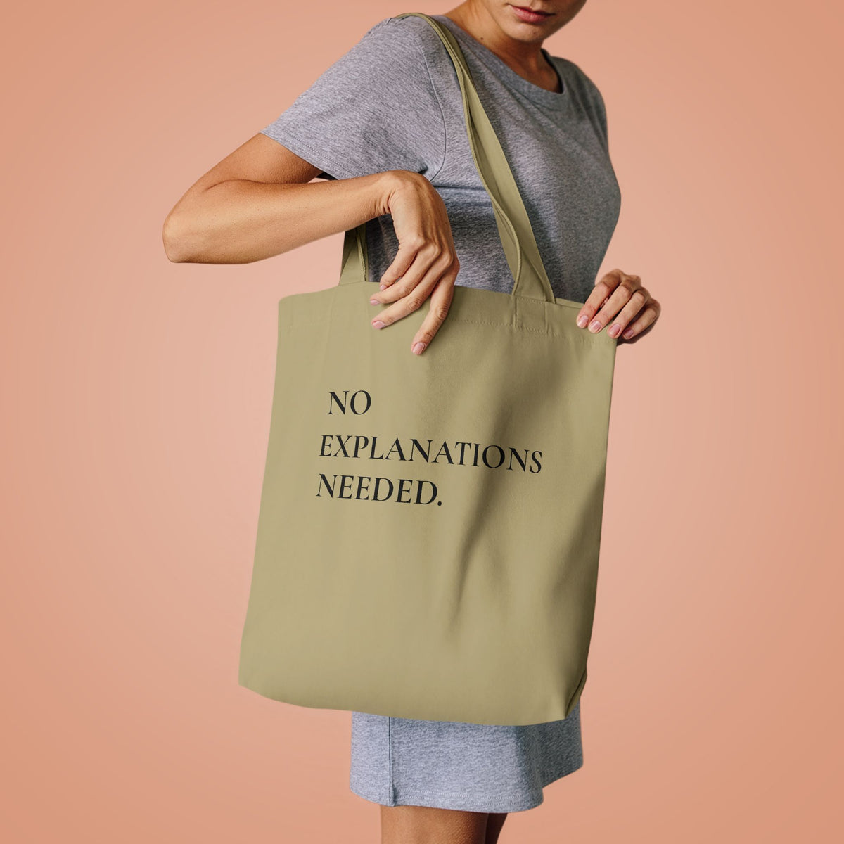 No Explanations Needed Cotton Tote