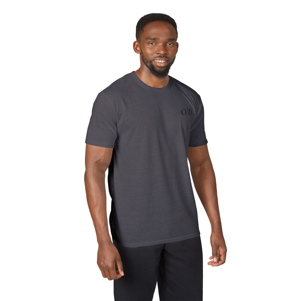 Herren-Performance-T-Shirt mit Logo auf der Brust (O/D)