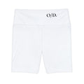 Shorts de Ciclismo Esportivo Feminino Branco O/D – Shorts Esportivos de Cintura Alta