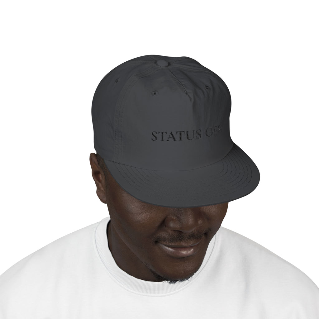 Casquette « Off Duty Surf » décontractée blanche brodée, style « dad hat » pour la plage et les vacances