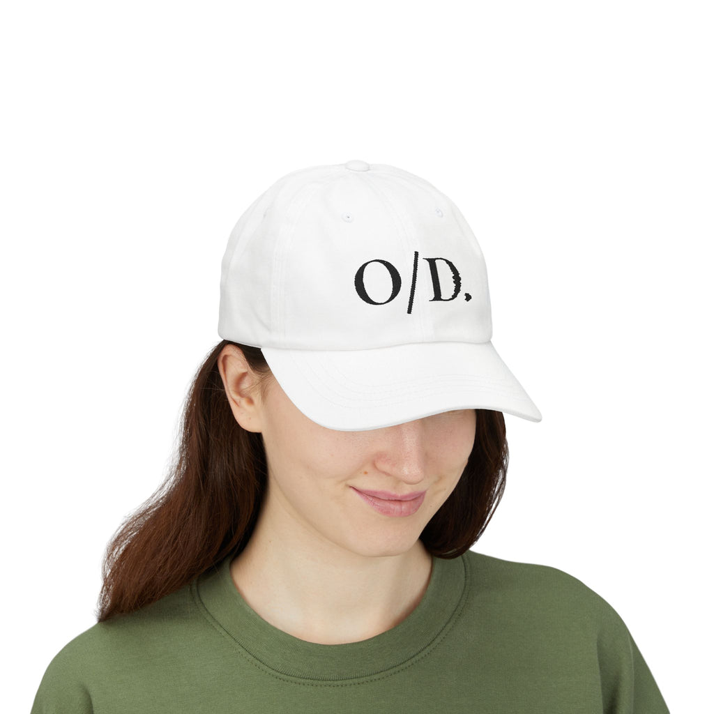 ロゴ ダッドキャップ "O/D." 刺繍入りリラックスベースボールキャップ