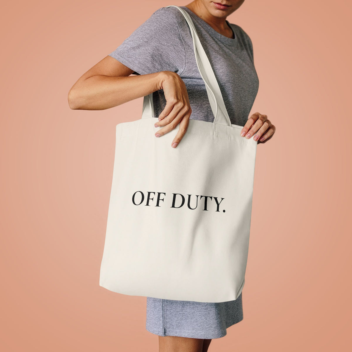Off Duty Cotton Tote Bag