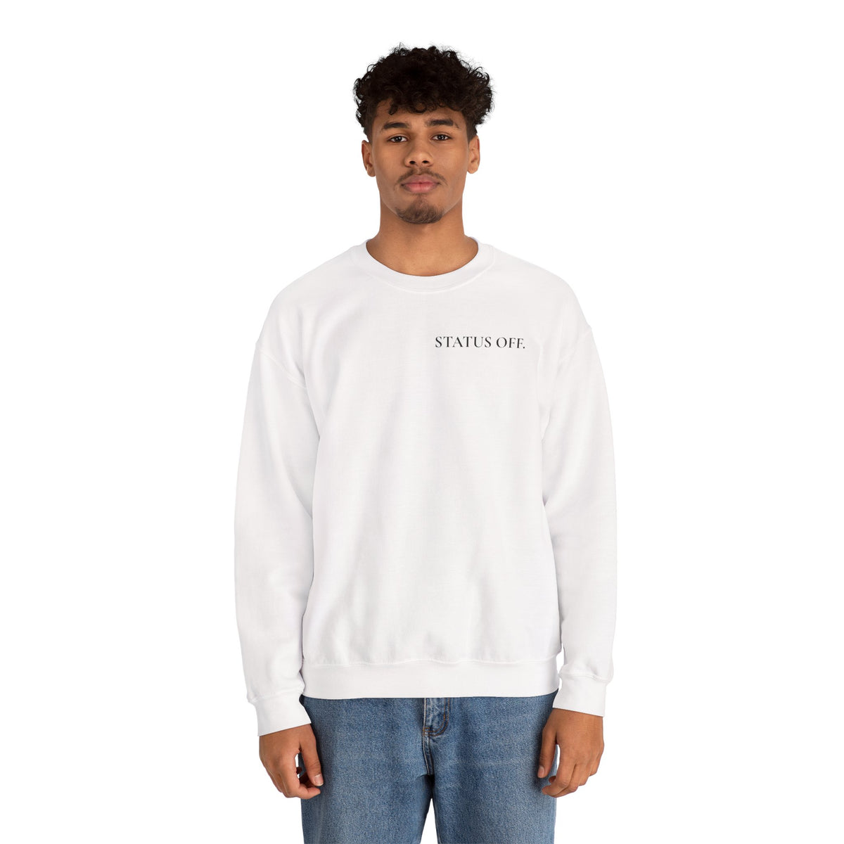 Herren-Sweatshirt mit Rundhalsausschnitt "Nicht verfügbar. Außer Reichweite."