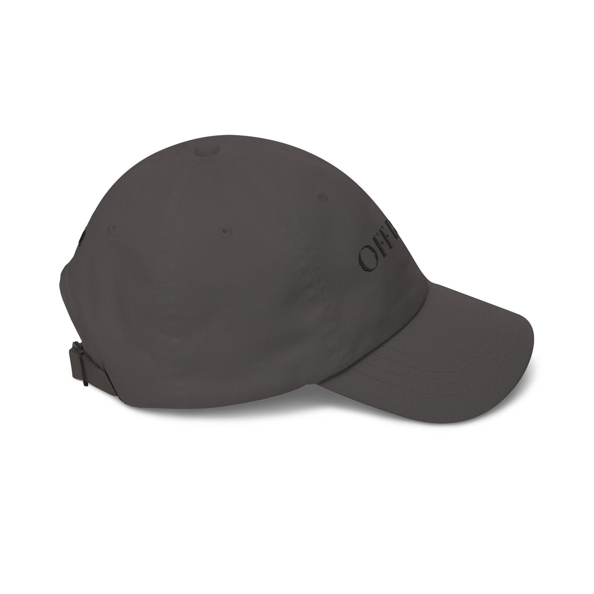 Gorra estilo "Dad Cap" "OFF DUTY". Gorra de béisbol relajada con bordado.