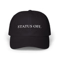 Black Dad Cap "STATUS OFF." Embroidered