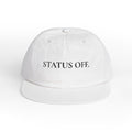 Casquette « Off Duty Surf » décontractée blanche brodée, style « dad hat » pour la plage et les vacances