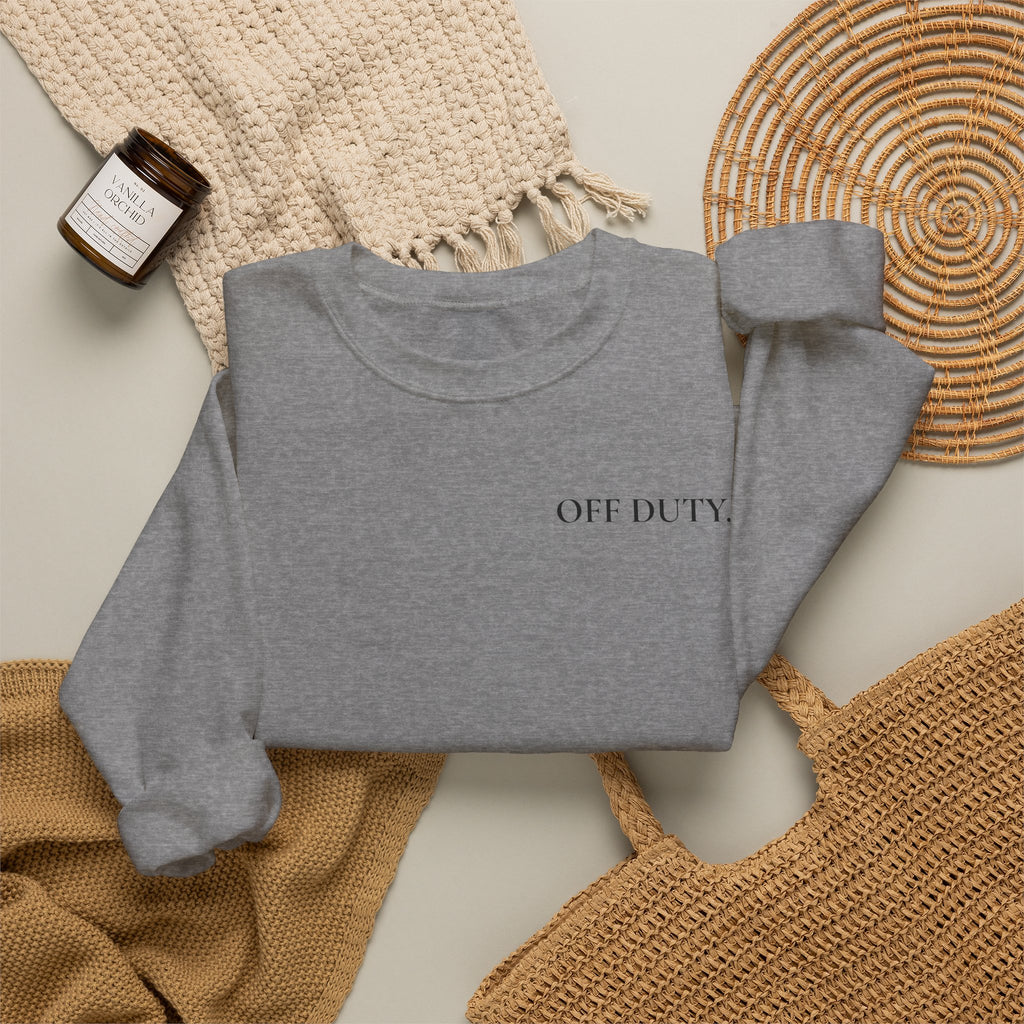 Sweat-shirt à col rond pour femme « Indisponible. Hors de portée. »
