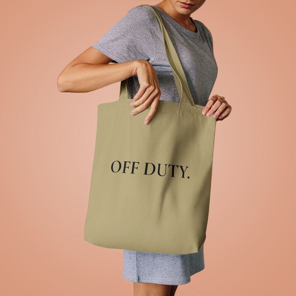 Off Duty Cotton Tote Bag