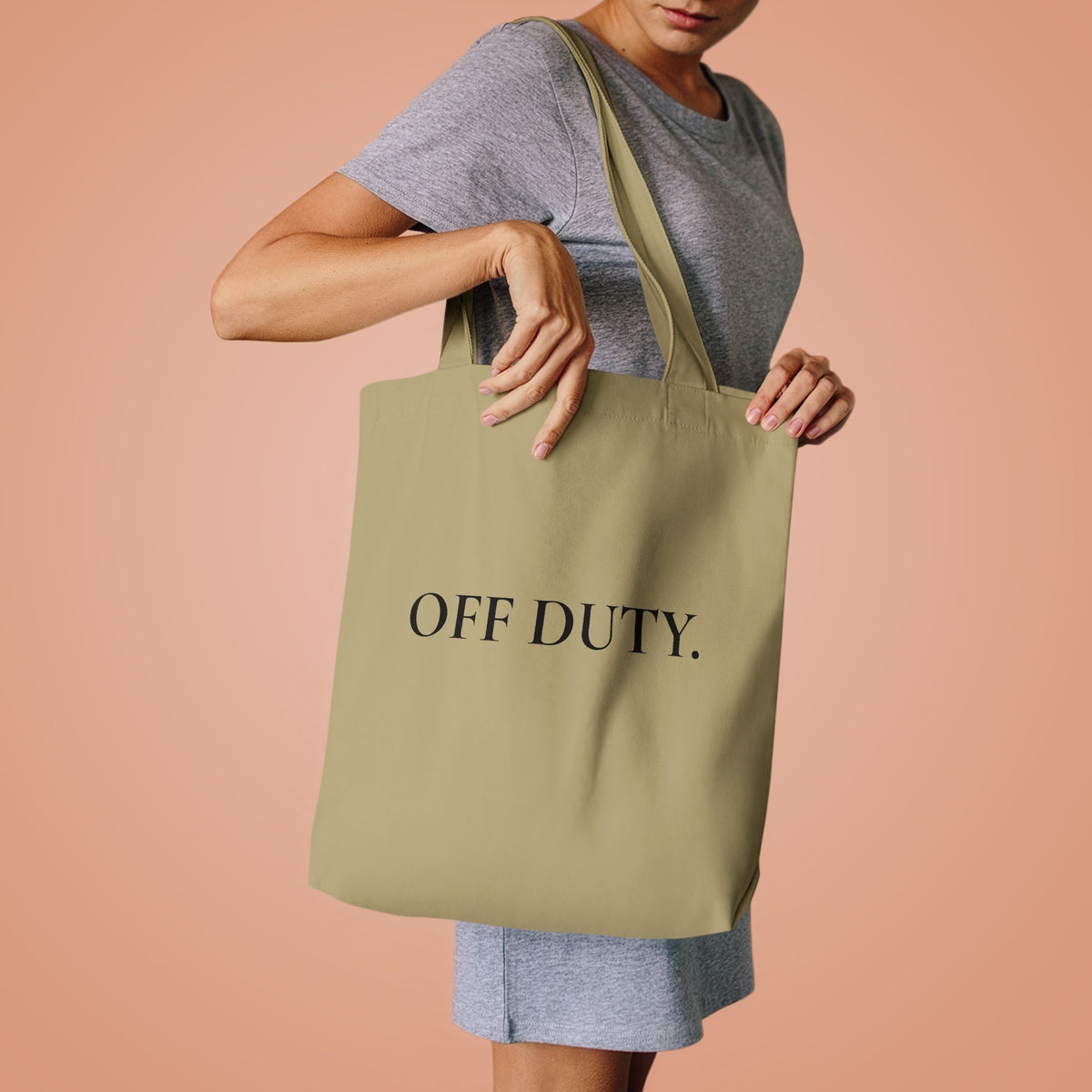 Off Duty Cotton Tote Bag