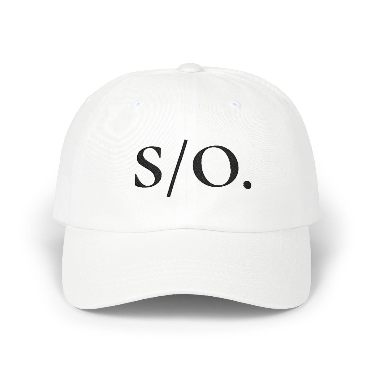 "O/D." Logo Dad Cap, bestickte, lässige Baseballkappe