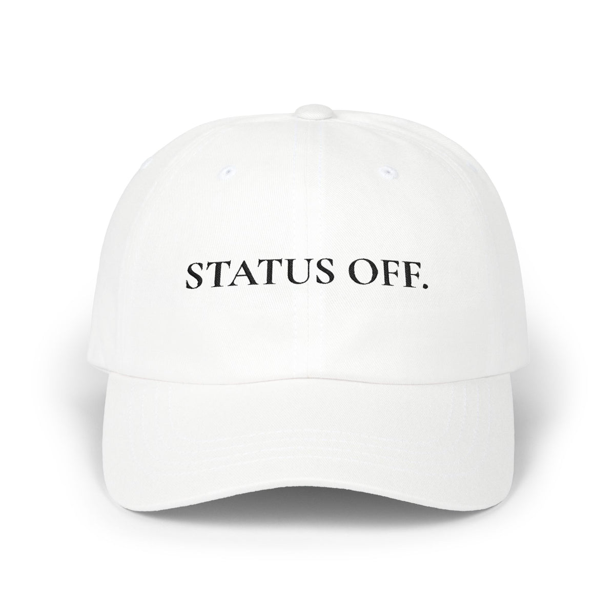 Dad Cap "OFF DUTY." Bestickte, lässige Baseballkappe