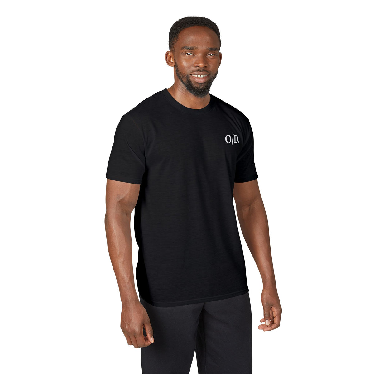 Herren-Performance-T-Shirt mit Logo auf der Brust (O/D)