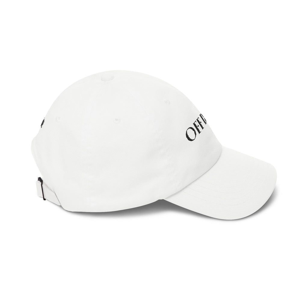 Gorra estilo "Dad Cap" "OFF DUTY". Gorra de béisbol relajada con bordado.