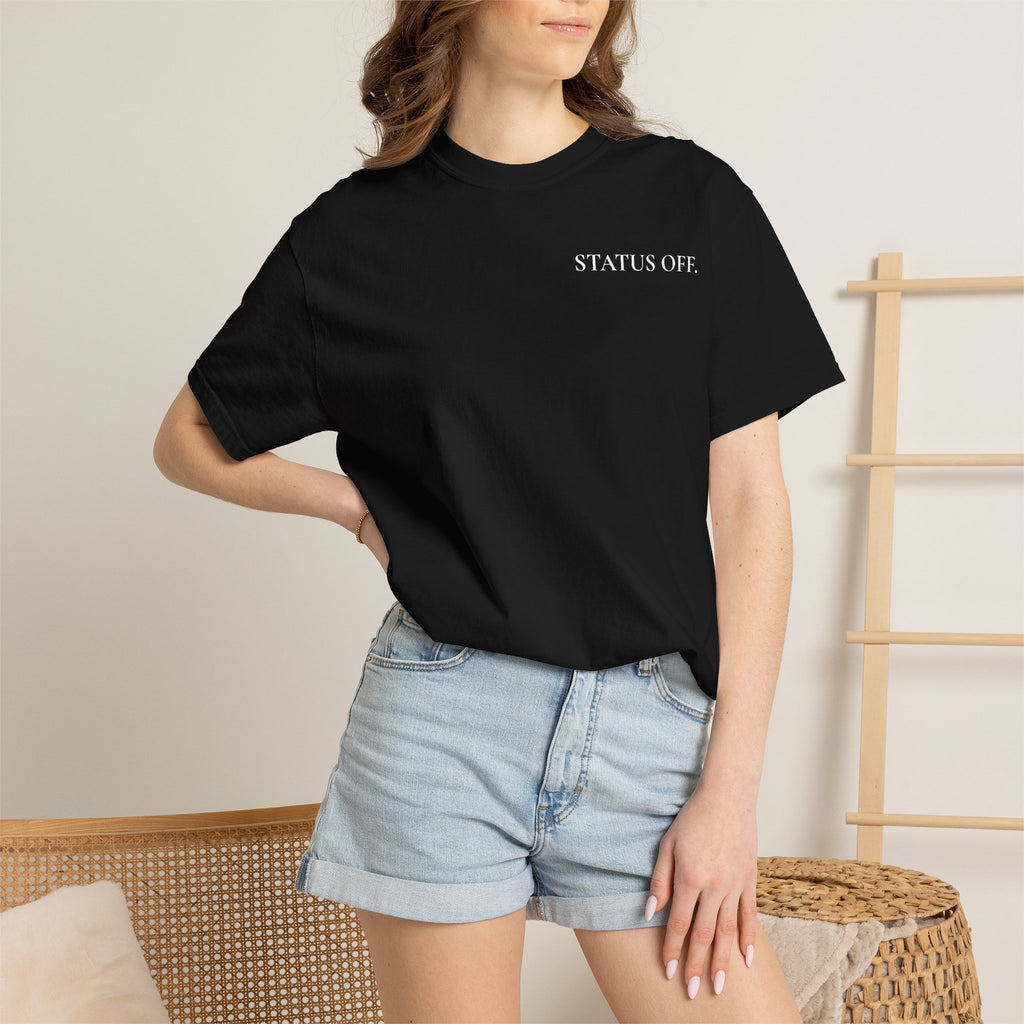 T-shirt femme "OFF DUTY" - Haut minimaliste pour s'évader du bureau