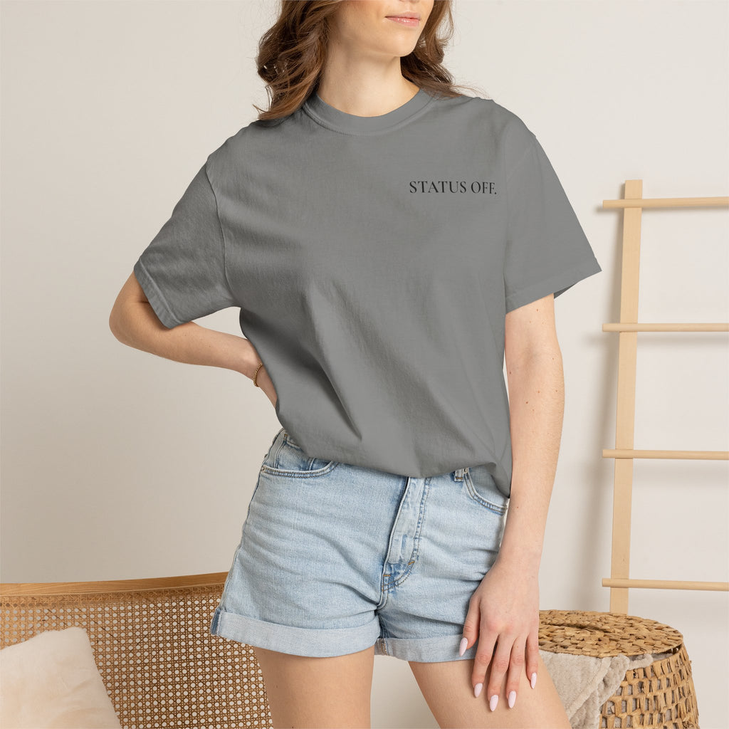 T-shirt femme "OFF DUTY" - Haut minimaliste pour s'évader du bureau