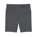 Women's Performance Workout Shorts — O/D. Logo Athletic Biker Shorts