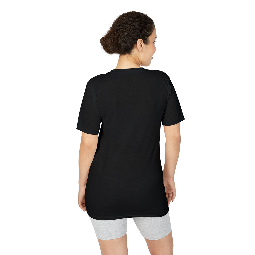 Camiseta de alto rendimiento con logotipo en el pecho para mujer O/D
