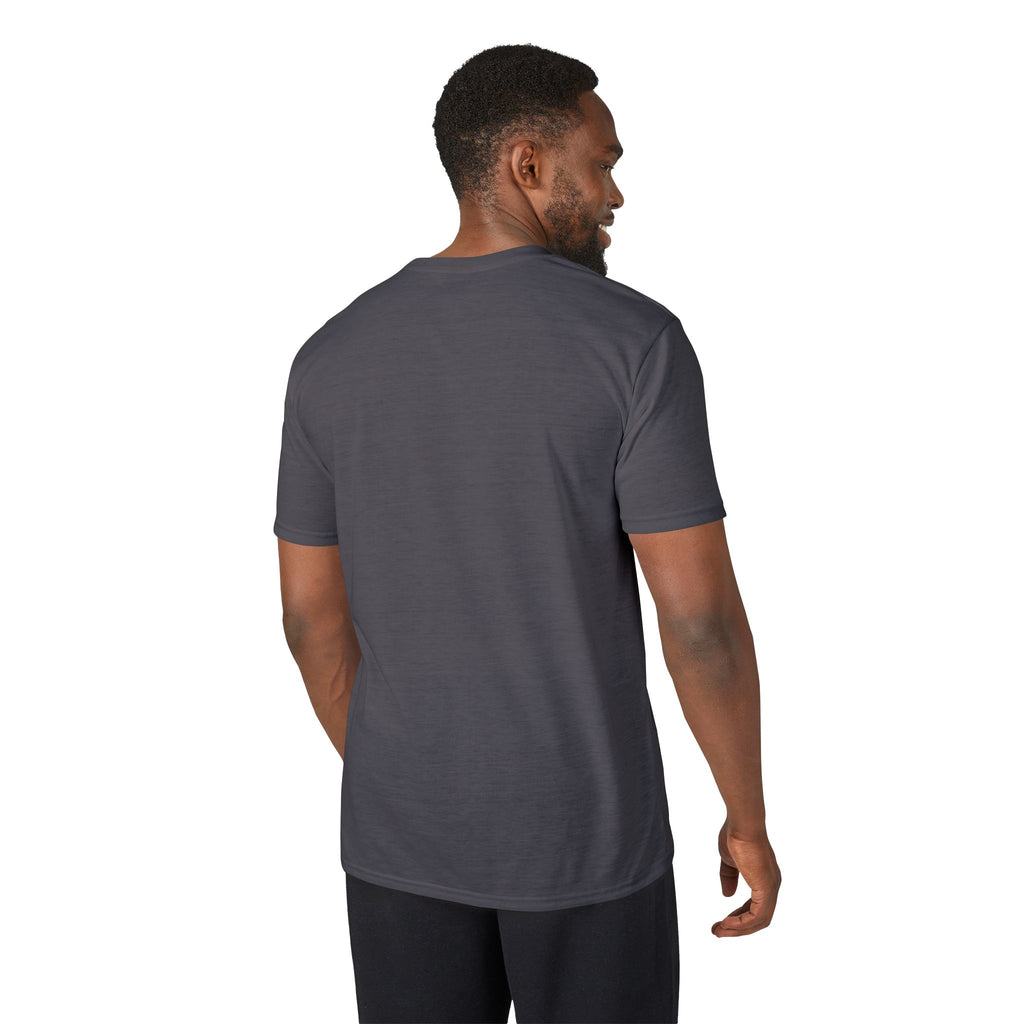 Herren-Performance-T-Shirt mit Logo auf der Brust (O/D)