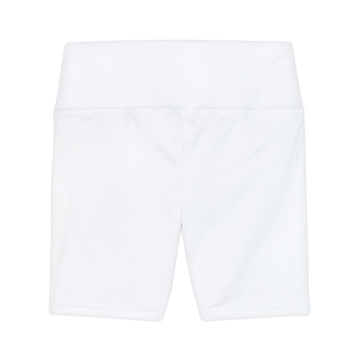 O/D. Weiße Damen-Trainings-Radlerhose – Sportliche Radlerhose mit hoher Taille